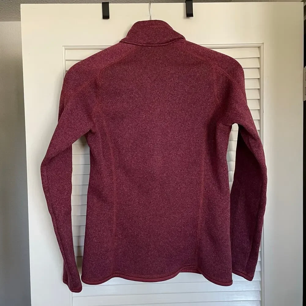 Patagonia Women's Oxblood Red Better Sweater® Fleece Jacket Size Small - Picture 3 of 8